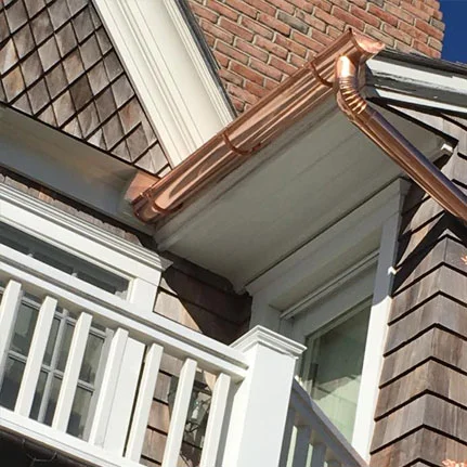 copper gutter installation Albertson ny